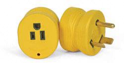 Camco 55232 Power Grip Electrical Adapter - 30 Amp Male to 15 Amp Female