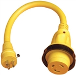 Marinco 104SPPRV 15A Male to 30A Female Power Cord PLUS Adapter