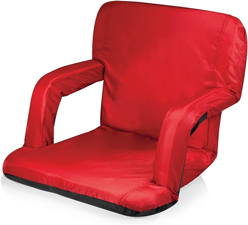 Picnic Time 618-00-100-000-0 Ventura Seat Portable Recliner Chair - Red
