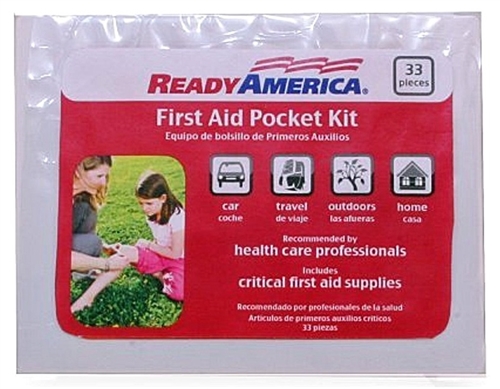 Ready America 74001 First Aid Pocket Kit - 33 Piece
