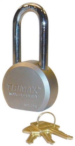 Trimax TPL2251L Hardened 2.5" Solid Steel Padlock