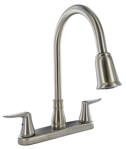 Valterra PF221404 Pull Down Spout Brushed Nickel Kitchen Faucet