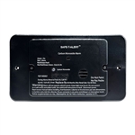 MTI Industry 62-542-BL-TR CO Alarm Detector - Black Flush Mount with Trim Ring