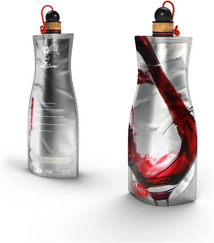 GSI Outdoors 91100 Soft-Sided Wine Carafe Travel Bottle - 25 Fluid Oz