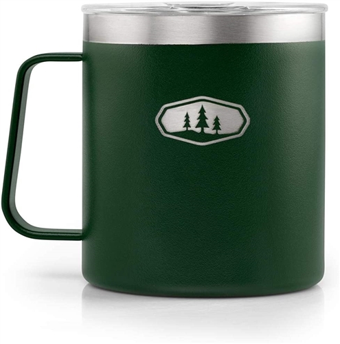 GSI Outdoors 63256 Glacier Stainless Insulated Thermal Cup - Green - 15 Oz