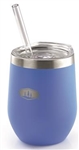 GSI Outdoors 63352 Glacier Stainless Insulated Tumbler Glass With Straw - Blue - 12 Oz