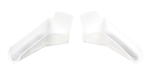 JR Products 655-FLEX-PW-A Flexible Extended Rain Gutter Spout - White