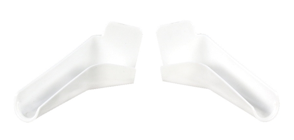 JR Products 655-FLEX-PW-A Flexible Extended Rain Gutter Spout - White