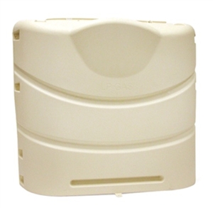 Camco 40532 Heavy Duty RV Propane Tank Cover - Colonial White - 30 Lbs