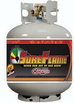 Manchester Tank 10577 Superflame Steel LP Gas Cylinder - 20Lbs