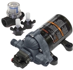 Lippert 689052 Flow Max RV Fresh Water Pump 12V DC 3.0 GPM 50 PSI Self-Priming with Screen Filter