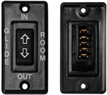 Valterra 5 Pin In-Line Terminal Switch DPDT - Black W/Plate