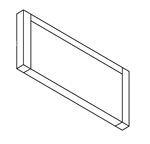 Coleman Mach 8330-3501 replacement duct collar for 8000 series RV rooftop air conditioners, OEM fitment