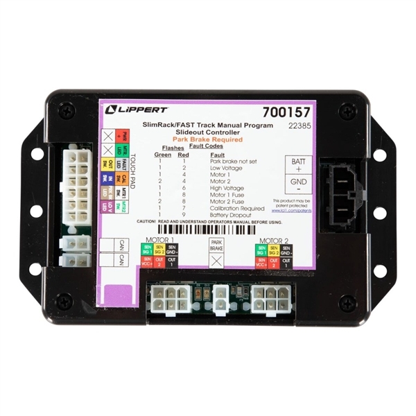 Lippert 700157 OneControl PG in-wall slide-out controller assembly for LCI electric RV slide systems, programmable touch panel