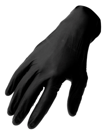 Performance Tool W89012 Black Nitrile Gloves - Large