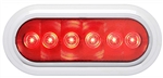 Optronics STL73RK Oval LED Multi-Function Trailer Light - Red
