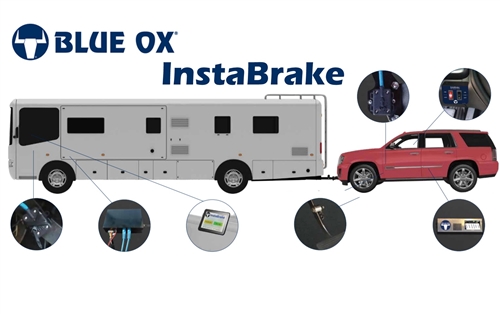 Blue Ox BRK5000 InstaBrake Permanently Mounted Dinghy Towing Brake