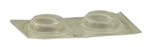 JR Products 71015 1/2" Door and Drawer Bumpers for RV Cabinets, Clear, Self-Adhesive, 12 Pack
