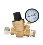 Camco 40058 RV Adjustable Water Pressure Regulator - Brass