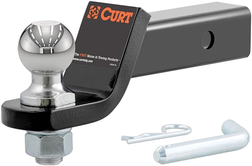 Curt 45036 Hitch Ball Mount With 2" Ball, 2" Drop - 8-1/4" Length - 7,500 Lbs