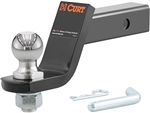Curt 45056 Hitch Ball Mount With 2" Ball, 4" Drop - 8-1/4" Length - 7,500 Lbs