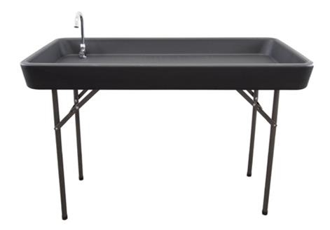Patrick Industries PRT-2448FLDBLKFAU Camp And Chill Faucet Table - 24" x 48"