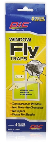 PIC FTRPRAID Window Flying Insect Traps - 4 Pack