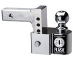 Fastway 48-00-8400 FLASH Integrated Scale Ball Mount With 2" And 2-5/16" Balls - 4" Drop - 10,000 Lbs
