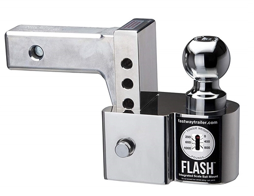 Fastway 48-00-8400 FLASH Integrated Scale Ball Mount With 2" And 2-5/16" Balls - 4" Drop - 10,000 Lbs