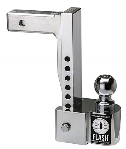 Fastway 48-00-8900 FLASH Integrated Scale Ball Mount With 2" And 2-5/16" Balls - 10" Drop - 10,000 Lbs