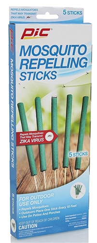 PIC MOSSTK Mosquito Repelling Sticks - 5 Pack