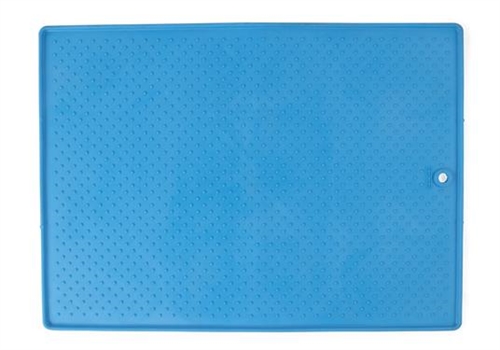 Dexas International PW9002194 Small Pet Dish Grippmat - Pro Blue