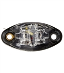 Valterra Dragon's Eye Amber LED Clearance/Side Marker Light, Clear Lens