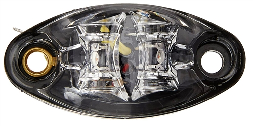 Valterra DG52440VP Dragon's Eye Amber LED Side Marker Light - Clear Lens