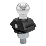 Curt 2" Rockerball Cushion Hitch Trailer Ball - 3,500 Lbs GTW - 3/4" Shank Dia, 2-1/8" Length