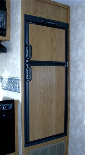 FRV Inc. N510G Norcold N510UR Oak Laminate Refrigerator Door Panel