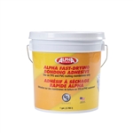Alpha Systems 862400 8019 Fast-Drying Water-Based RV Roof Bonding Adhesive - White - 1 Gallon