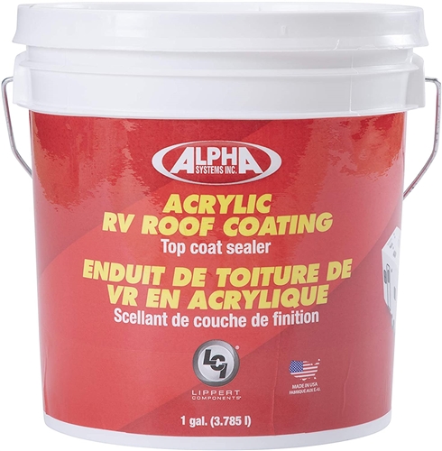 Alpha Systems 862401 4034 Acrylic RV Roof Coating - White - 1 Gallon