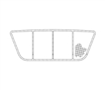 Coleman Mach 8430-3691 replacement air conditioner filters for 8430A Series Chill Grille 2 ceiling assembly, set of 2