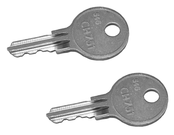 JR Products 751-A Replacement 751 Keys for RV Hatch & Compartment Locks, 2-Pack