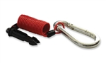 Fastway 80-01-2404 Zip Coiled Breakaway Cable, 4 Ft, Cable Only, Universal Split Ring, Stainless Steel