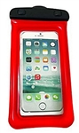 Wow Sports 18-5010R Waterproof Phone Holder - 5" x 8" - Red
