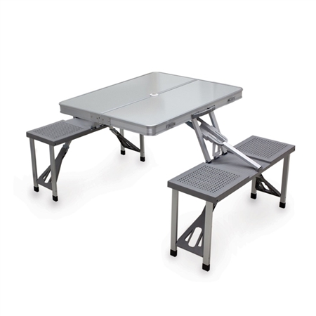 Picnic Time Aluminum Picnic Portable Table and Seats
