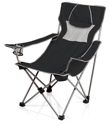 Picnic Time 806-00-175-000-0 Campsite Chair - Black/Grey