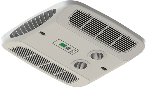 Coleman Mach 9630-725 CMN9630-725 Non-Ducted Bluetooth Ceiling Assembly for RV Heat Pump Air Conditioners, white interior control panel