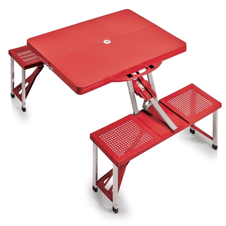 Picnic Time 811-00-100-000-0 Portable Picnic Table and Seats - Red