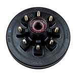 Lippert 814203 12-inch brake hub assembly with 8 on 6.5-inch bolt pattern and 1/2-inch studs rated for 7,000 lb trailer axles