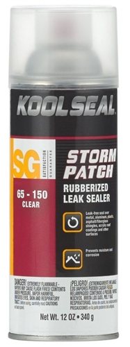Kool Seal KS0065150-18 Storm Patch Rubberized Leak Sealant - Clear - 12 Oz
