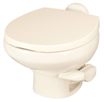 Thetford 42063 Aqua Magic Style II Low Profile RV Toilet Without Water Saver - Bone White
