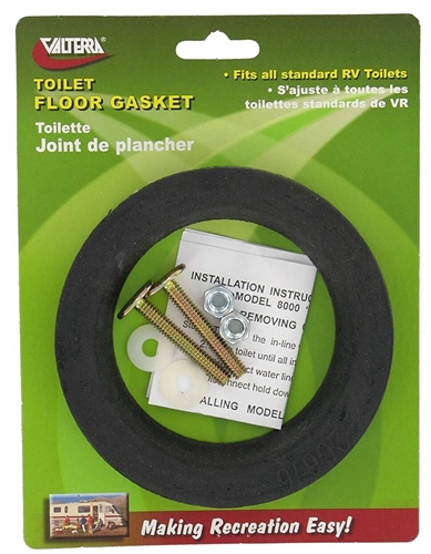 Valterra Q23653VP Toilet Floor Gasket With Hold Down Bolts